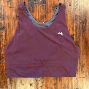 Tracksmith Maroon turnover crop